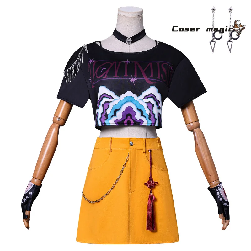 K-Pop: Demon Hunters Mira, disfraz de Cosplay, uniforme, Halloween, carnaval, fiesta, Navidad, juego de rol, ropa para mujer