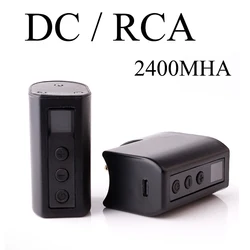 2400mah Tattoo Wireless Power Supply for Mini Rotary Machine pen Tattoo Battery Pack with LCD Screen RCA/DC Tattoo Power Supply