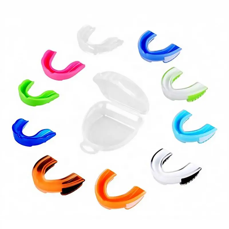 ซิลิโคนปากยาม Bruxism ฟันวงเล็บ Sleep Aid Night คุ้มค่า Sport Mouth Guard EVA ฟัน Protector