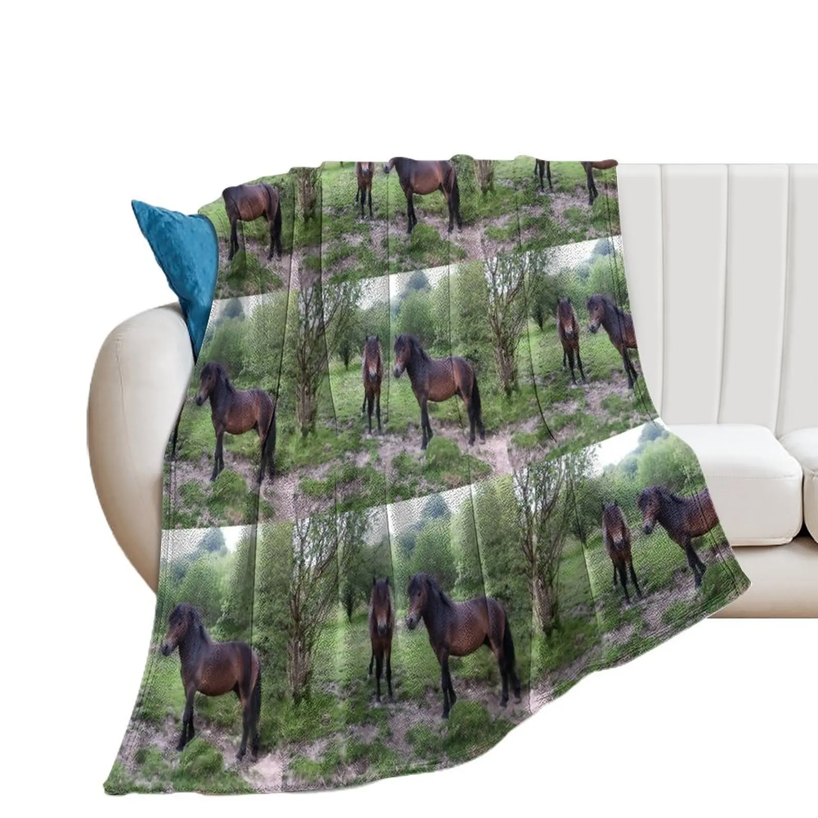 

Exmoor Ponies Throw Blanket decorative Blankets For Baby Blankets