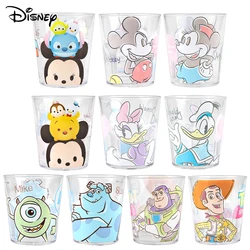 Disney Kids Cups Minnie Mickey Mouse Cup Mermaid Princess Transparent Plastic Milk Cup McQueen Cute Cartoon Toothbrushing Cup