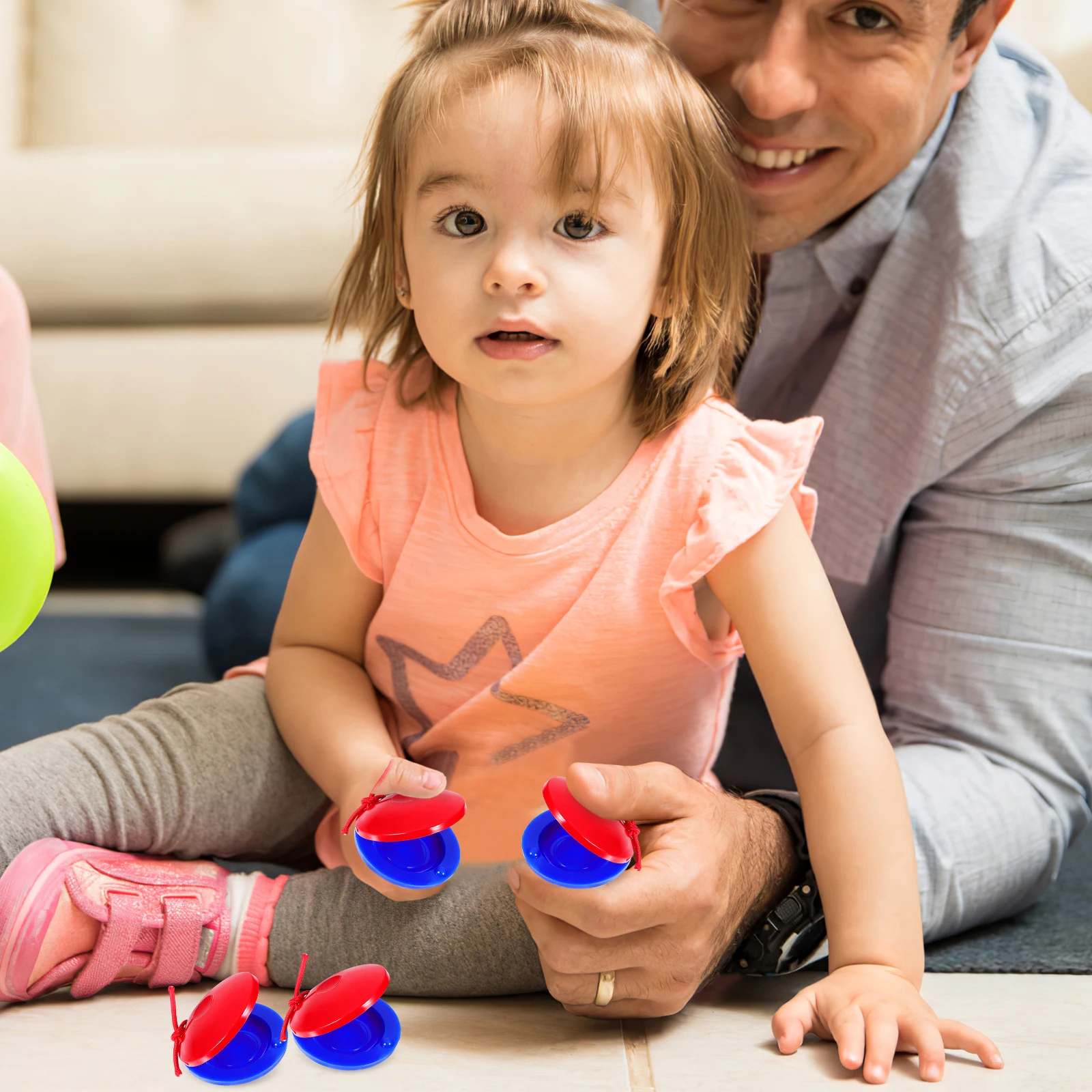 Castagnettes à doigts pour bébé, Instruments de musique, jouet à Percussion, jouets en plastique pour enfants