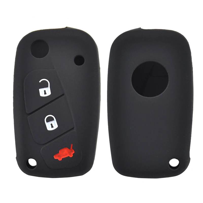 3 Button Silicone Car Remote Key Fob Shell Cover Case For Fiat Florino Qubo Ducato Bravo Doblo Linea Punto Stilo Iveco