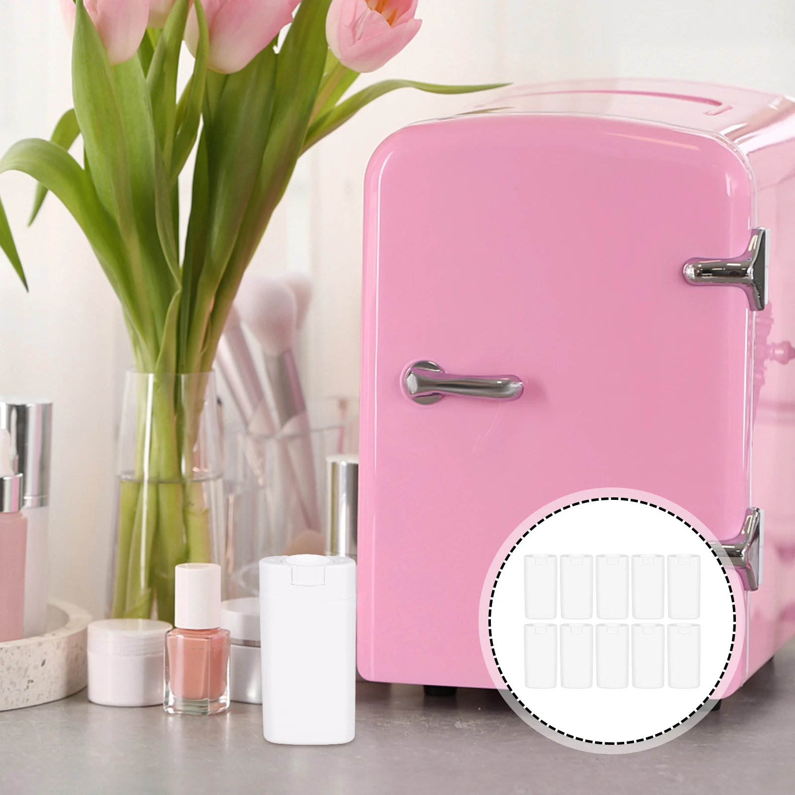 10 pçs branco vazio sub garrafa material desodorante recipiente desodorante sub recipiente garrafas de viagem recarregáveis para cremes loções