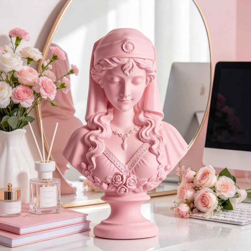 Artemis Greek Decor Statue,Greek Goddess Bust Sculpture,Home Tabletop Decor Ornament, Collectible Gift for Art &Mythology Lovers