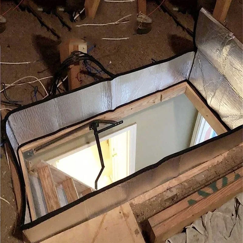 

Attic Insulation Cover Thermal Protective Lid for Staircase Opening Heat Saving Energy Efficient Safety Barrier Home Accessory