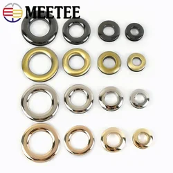 5Pcs 10/15/18/25mm Metal O D Ring Eyelets Screw Buckles Bag Belt Strap Dog Chain Buckle Clasp Leather Crafts Bags Accessories