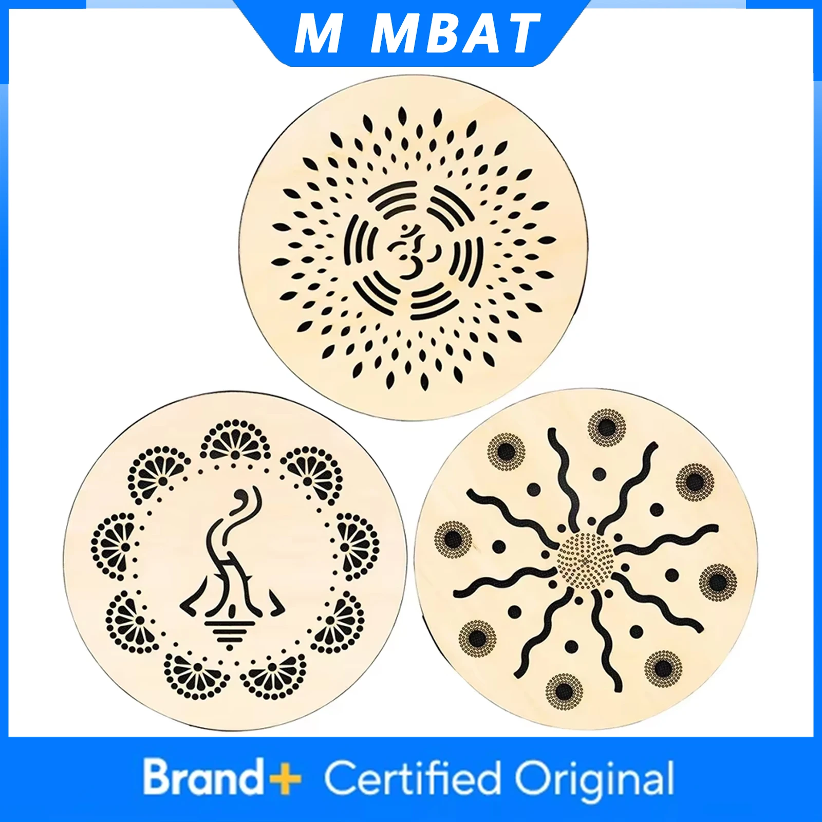 

Деревянный тамбурин M MBAT 8/10/12 дюймов, ручной барабан-колокольчик, тамбурин для концертов, игр, танцев, ударный инструмент