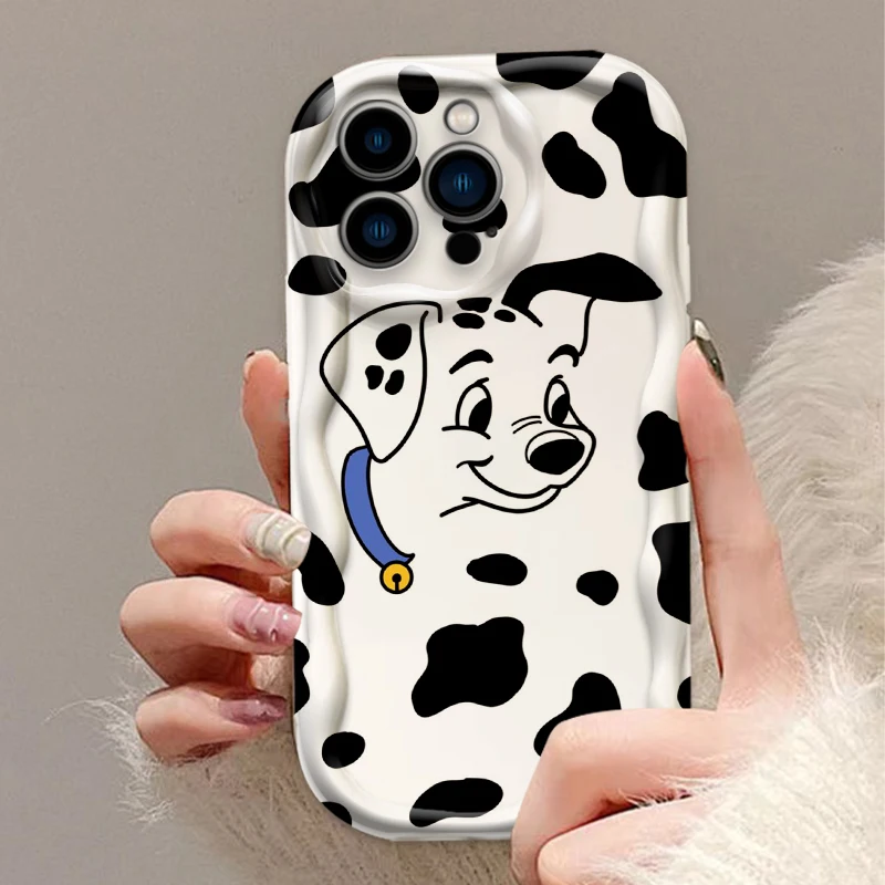 Disney 101 Dalmatians Anime For Apple iPhone 15 14 13 12 11 XS XR X 7 8 Pro Plus Max Soft Wave Oil Phone Case