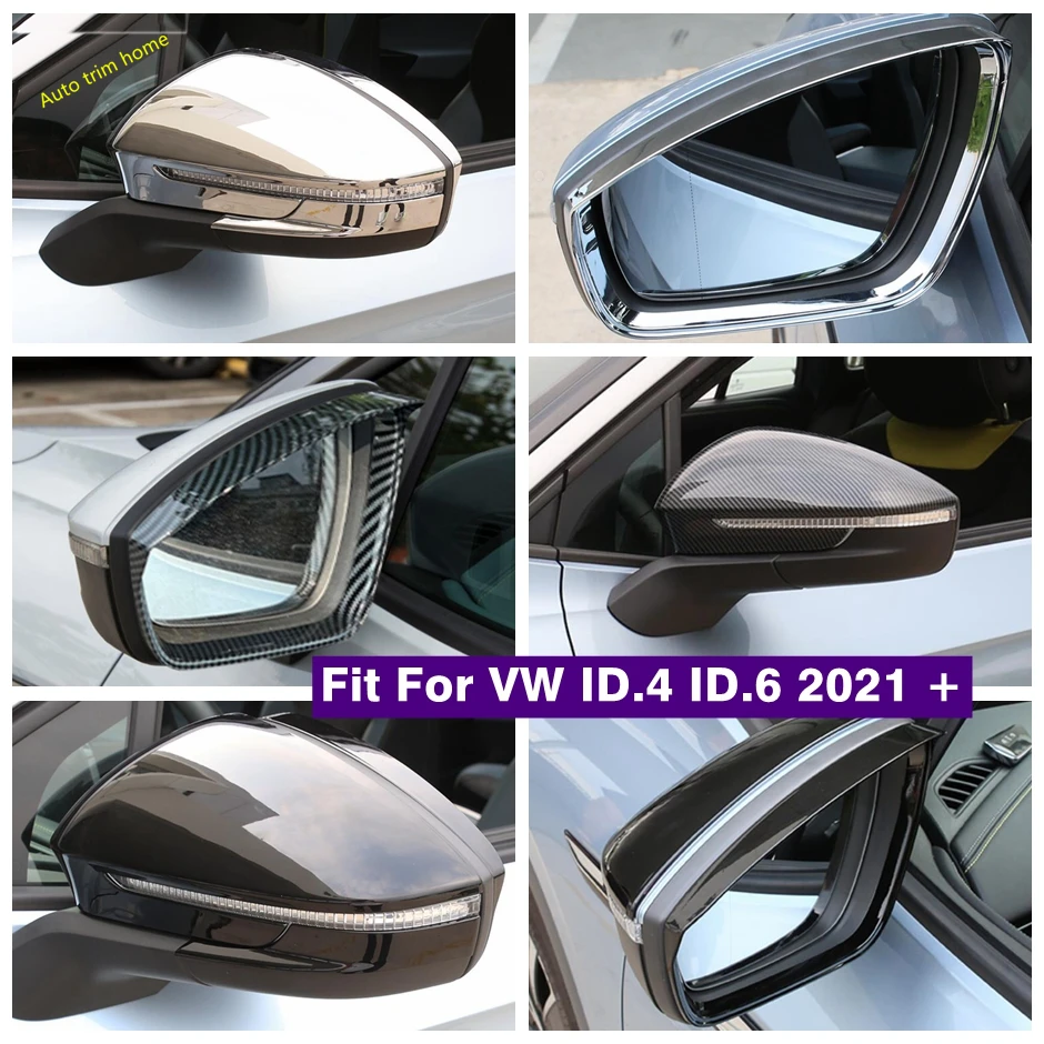 

Car Accessories Rearview Mirror Rain Eyebrow Deflector Blades Back Mirror Decor Frame Cover Trim For VW ID.4 ID.6 2021 - 2023