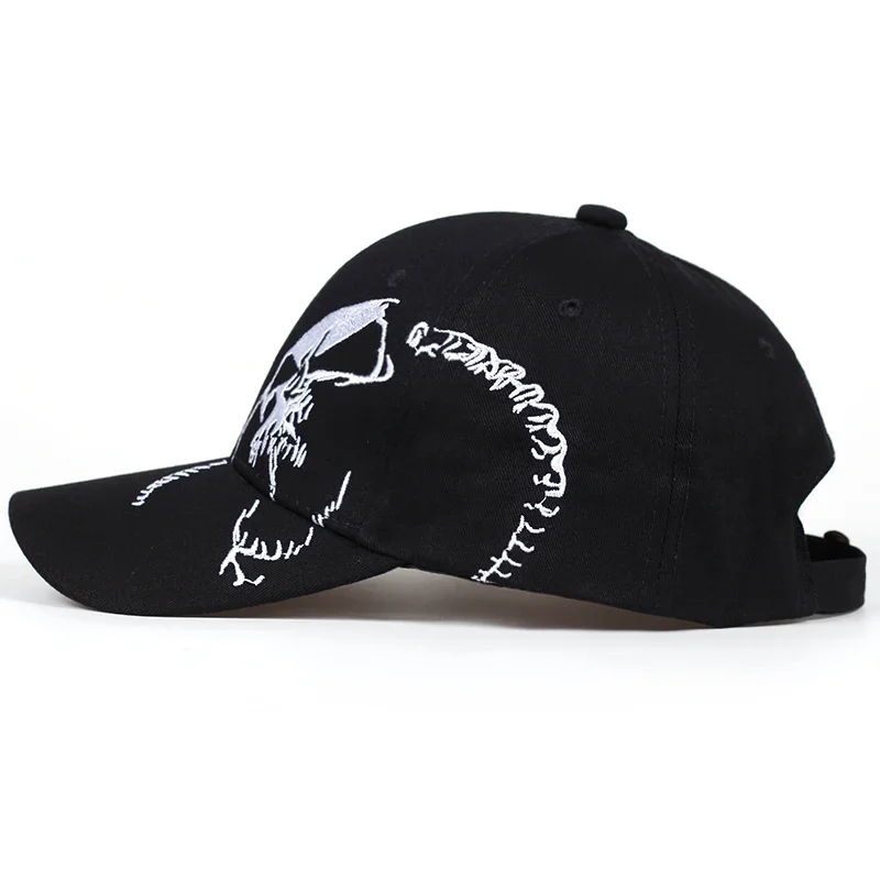 High Quality Unisex Cotton Outdoor Baseball Cap Skull Embroidery Snapback Fashion Sports Hats for Men & Women Cap Bone Garros