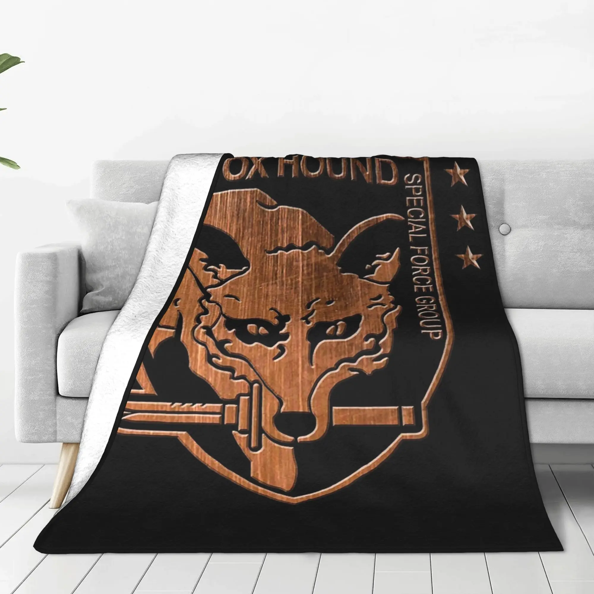 Foxhound Special Forces Group Metal Gear Solid Blanket Fleece Sofa Throw Blanket for Couch Bedding Office Throws Bedspread Quilt