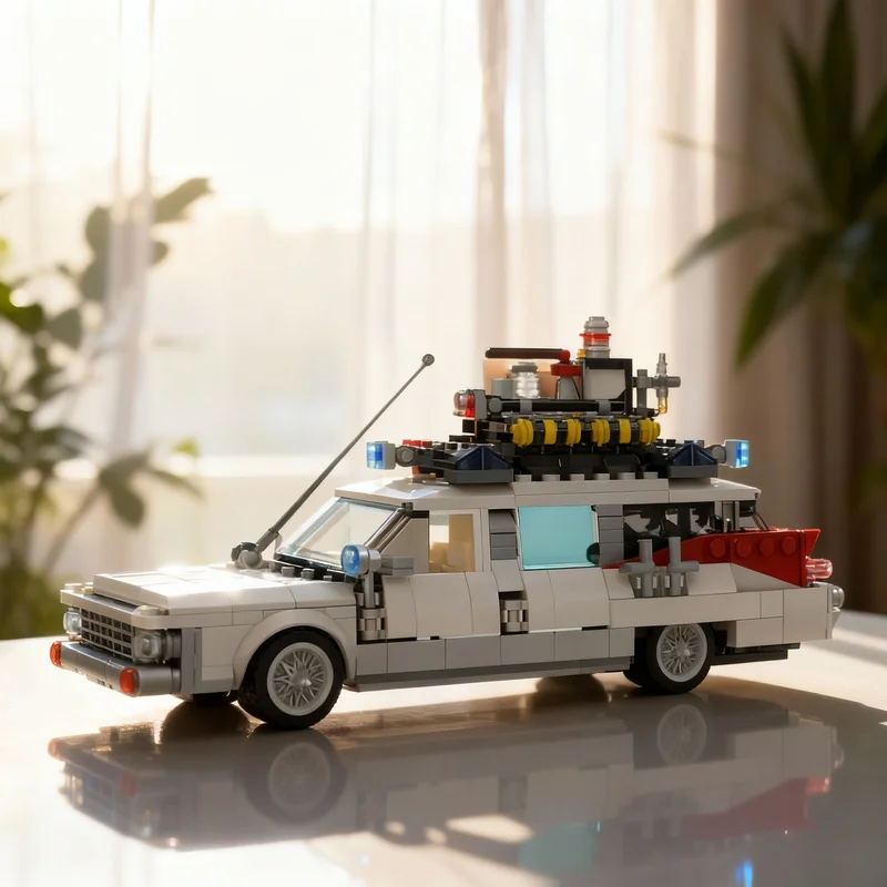 

485pcs MOC GB Ecto 1 Update City Champions Model Building Toy Blocks Construction DIY Christmas Gifts Idea Education Brick Kids