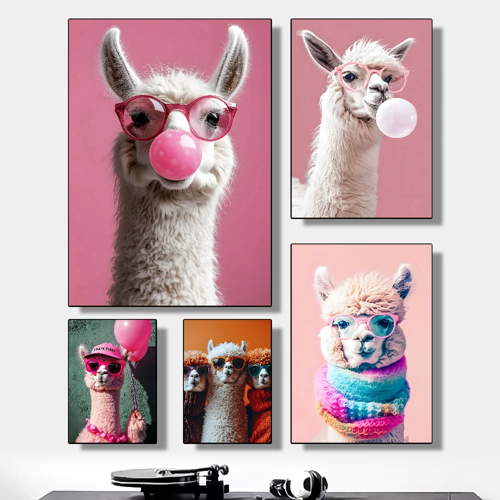 

Funny cute camel Poster HD art sticky wall waterproof home living room bedroom bar aesthetic decoration