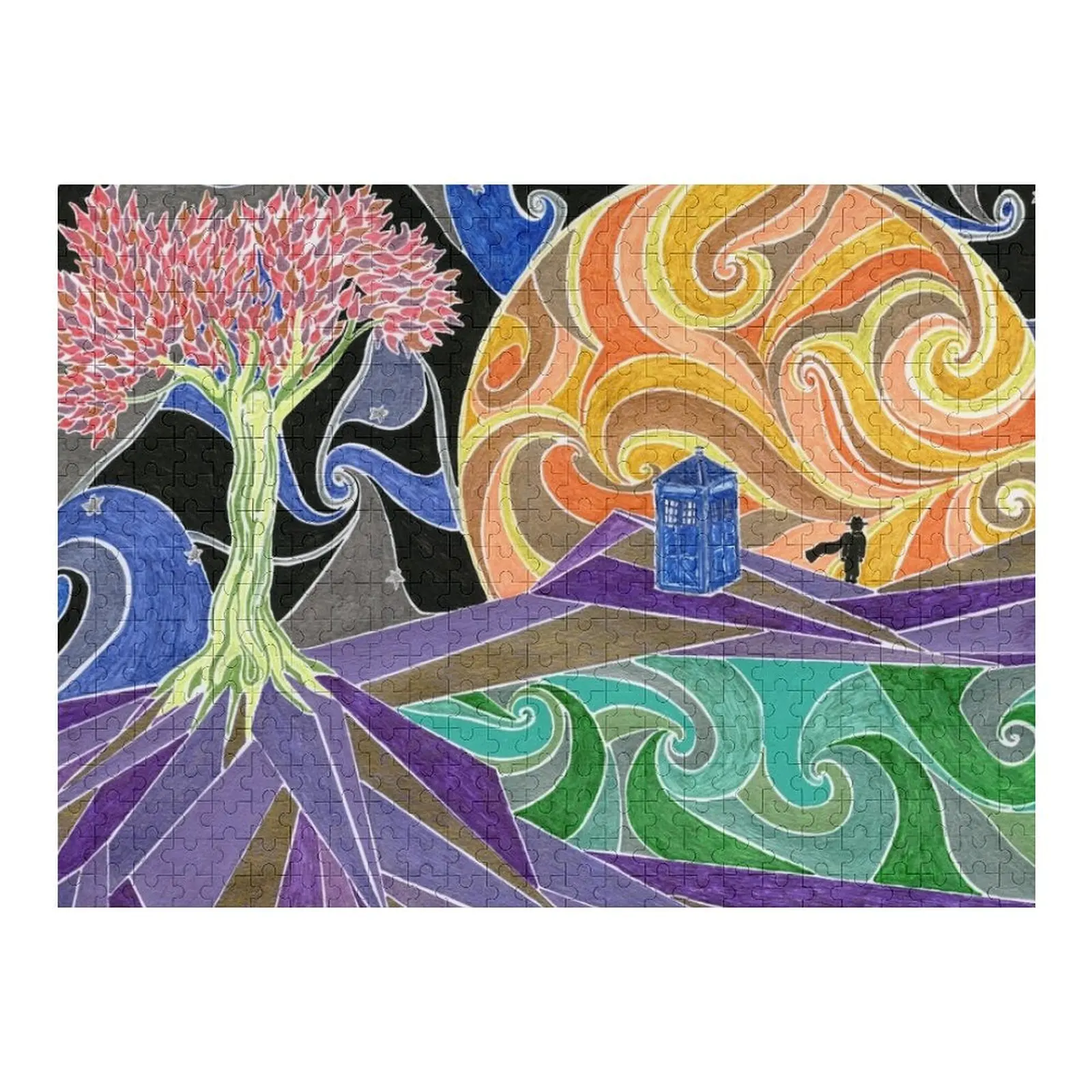 시간을 초월한 직소 퍼즐 예술 작품 맞춤형 선물 어린이를 위한 참신한 장난감 2022 나무 사진 맞춤형 퍼즐