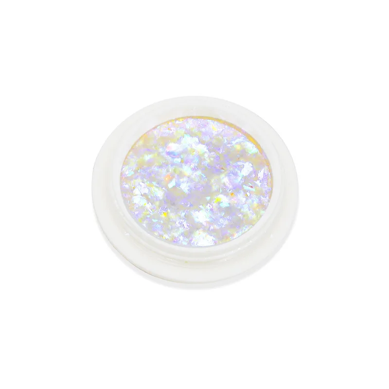 1Pc Opal zdobienie paznokci łuska cekiny holograficzny paznokieć z brokatem DIY kryształ akrylowy proszek nieregularne błyszczące syrenka lustro Neon Paillettes