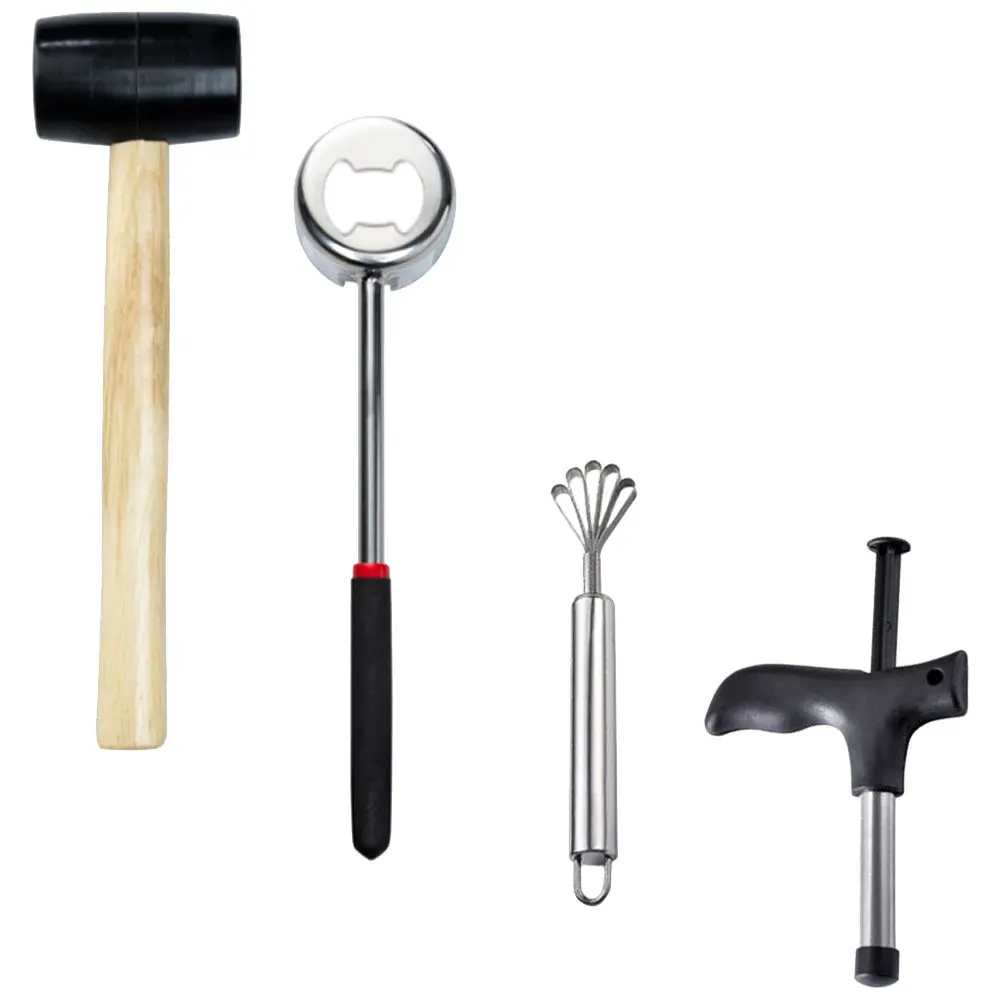 

1Set Coconuts Opener Tool Heavy Duty Coconut Opening Kit Fruit Opener Tools for Home Kitchen Stainless Steel Coconuts