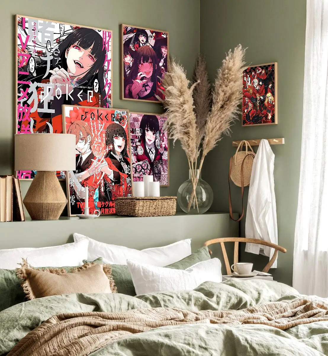 1 Stück Kakegurui Jabami Yumeko Film-Poster, Retro Kraftpapier-Aufkleber, DIY Raumdekoration für Bar, Café, Ästhetische Wandkunst