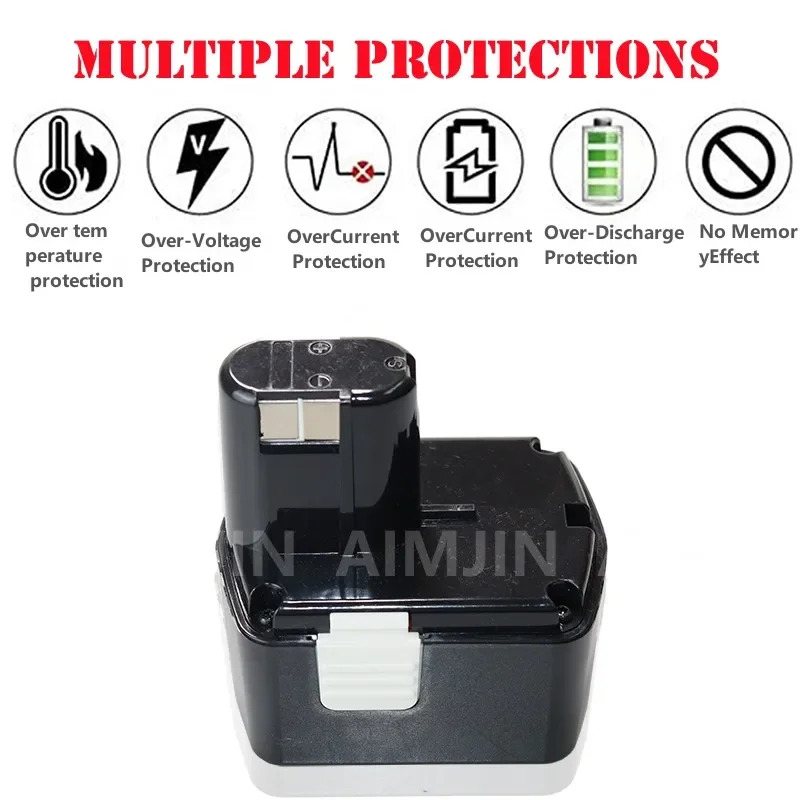 14.4V 6800mAh Replaceable Power Tool Battery For Hitachi BCL1430 CJ14DL DH14DL EBL1430  BCL1415 NI-MH