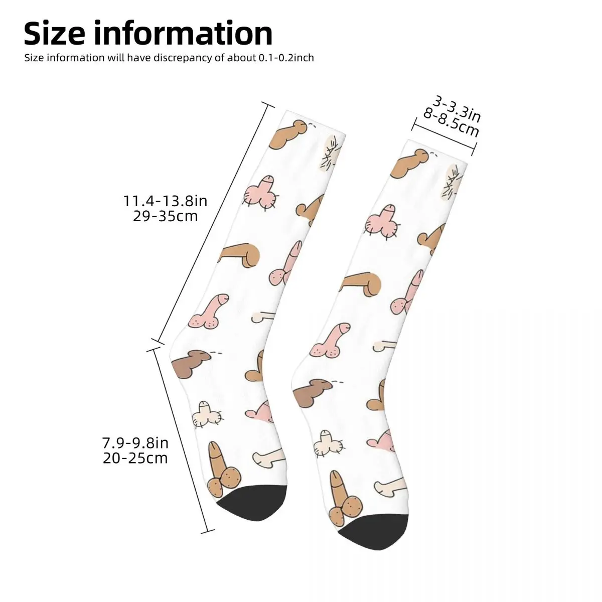 Penis Art Socks Harajuku High Quality Stockings All Season Long Socks Accessories for Unisex Birthday Present