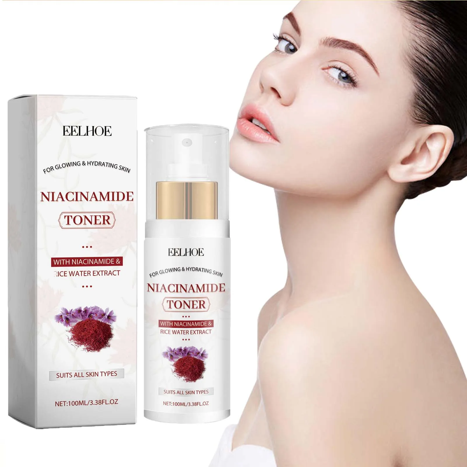 Nicotinamide Toner Moisturizing Brightening Face Skin Lightening Smooth Refreshing Oil Control Smoothing Facial Skin Care