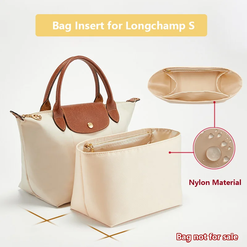 

Водонепроницаемый органайзер-вкладыш из нейлона для сумки Longchamp S Tote, легкий аксессуар для хранения и поддержки сумки