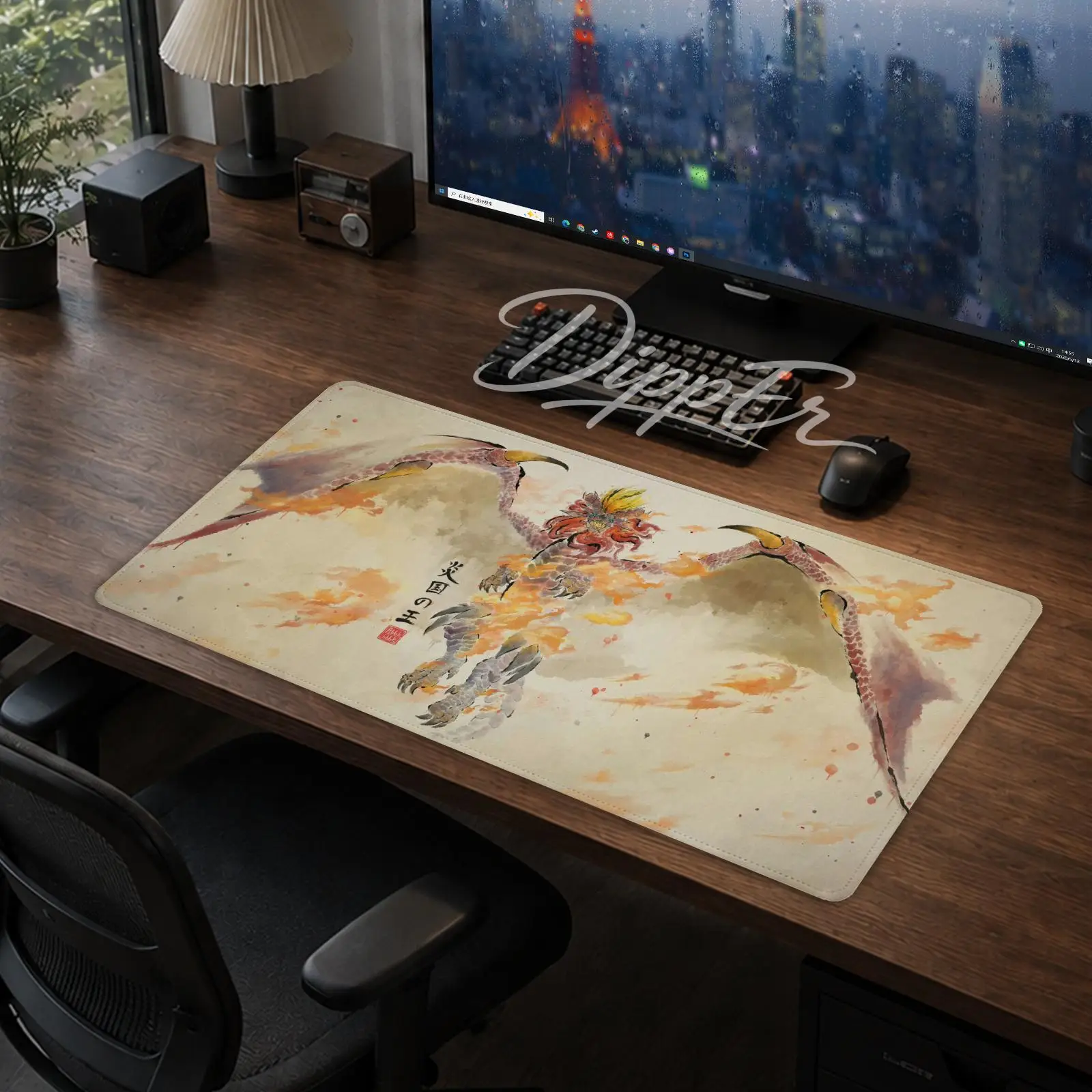 A-Monster Hunter Mouse Pad Office Large Desk Mat Gaming Mousepad Rubber Bottom Non-Slip Cushion 900X400