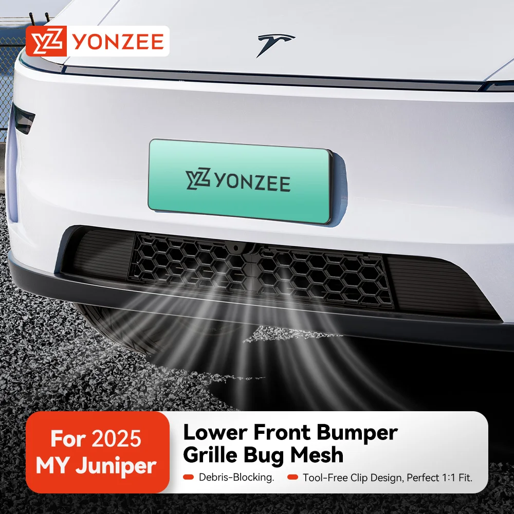 YZ For Tesla Model Y/YL  Juniper Anti-insect Front Grill Guard Grille Inserts Mesh Launch Air Inlet Vent Cover Bumper Accessory
