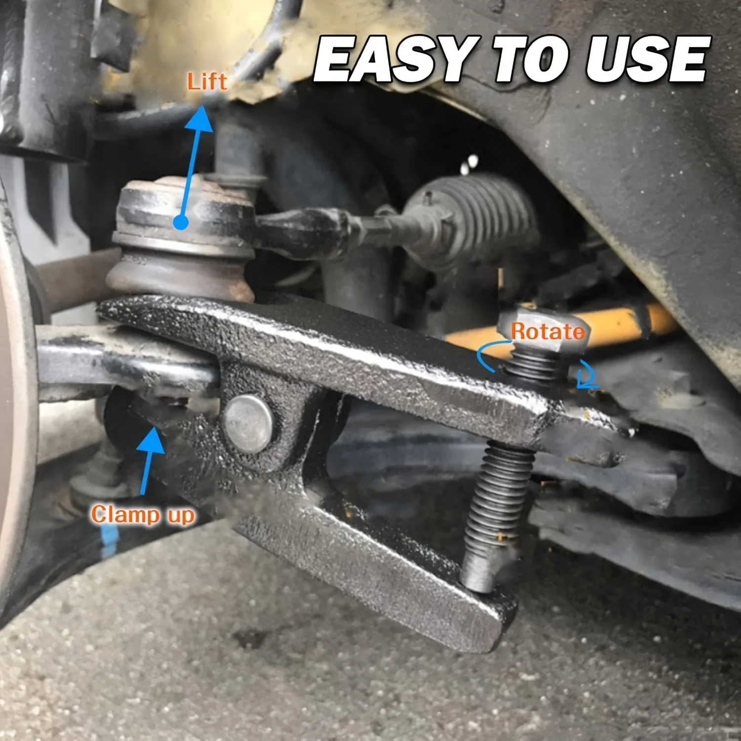 5-in-1 Front End Ball Joint Service Tool Ball Joint Separator Adjusts from 1-1/2"to 1-7/8", Universal Ball Joint Separator