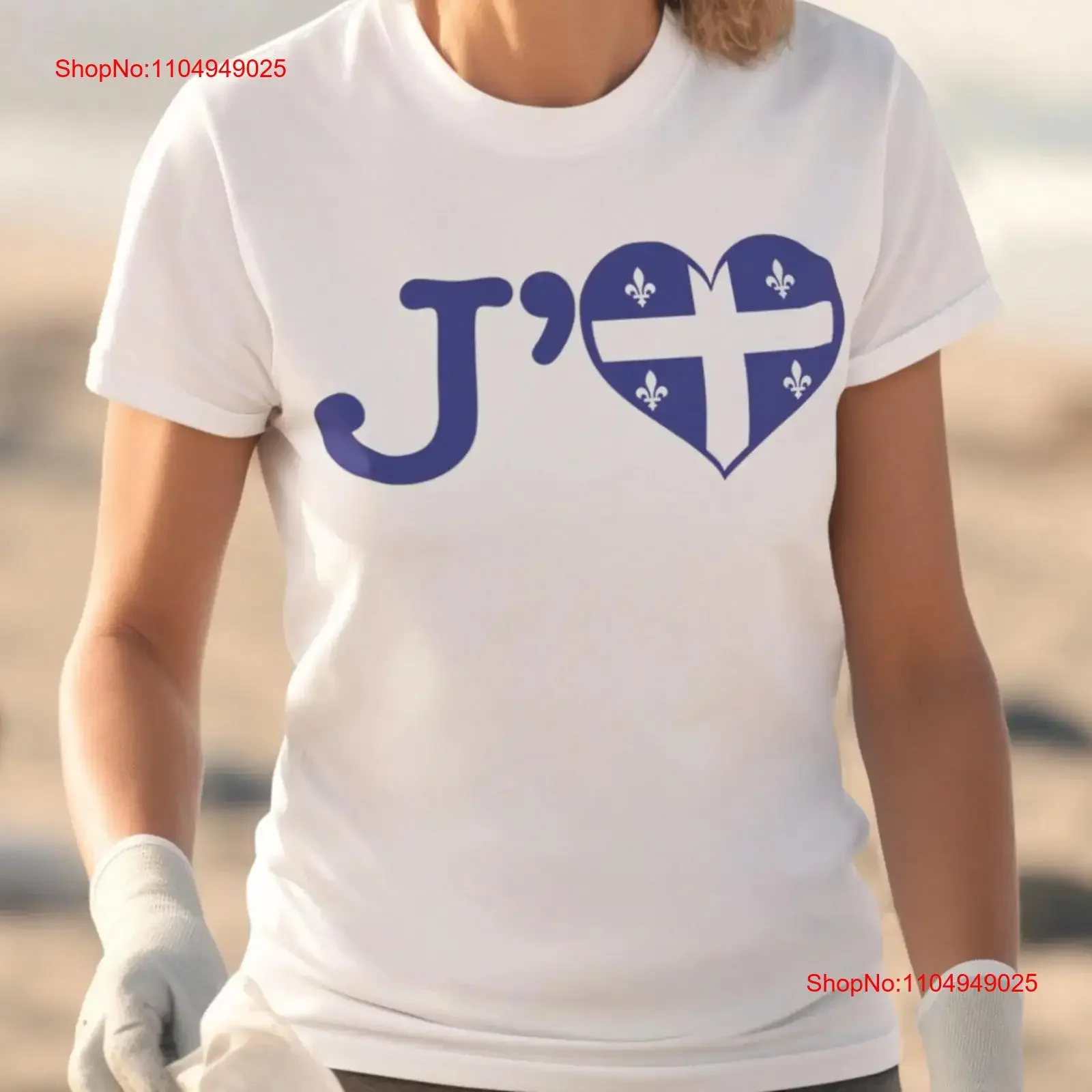 

J'aime Québec T shirt col rond chandail à capuchon tablierTAXES INCLUSES dans le prix de vente vintage Washed Versatile