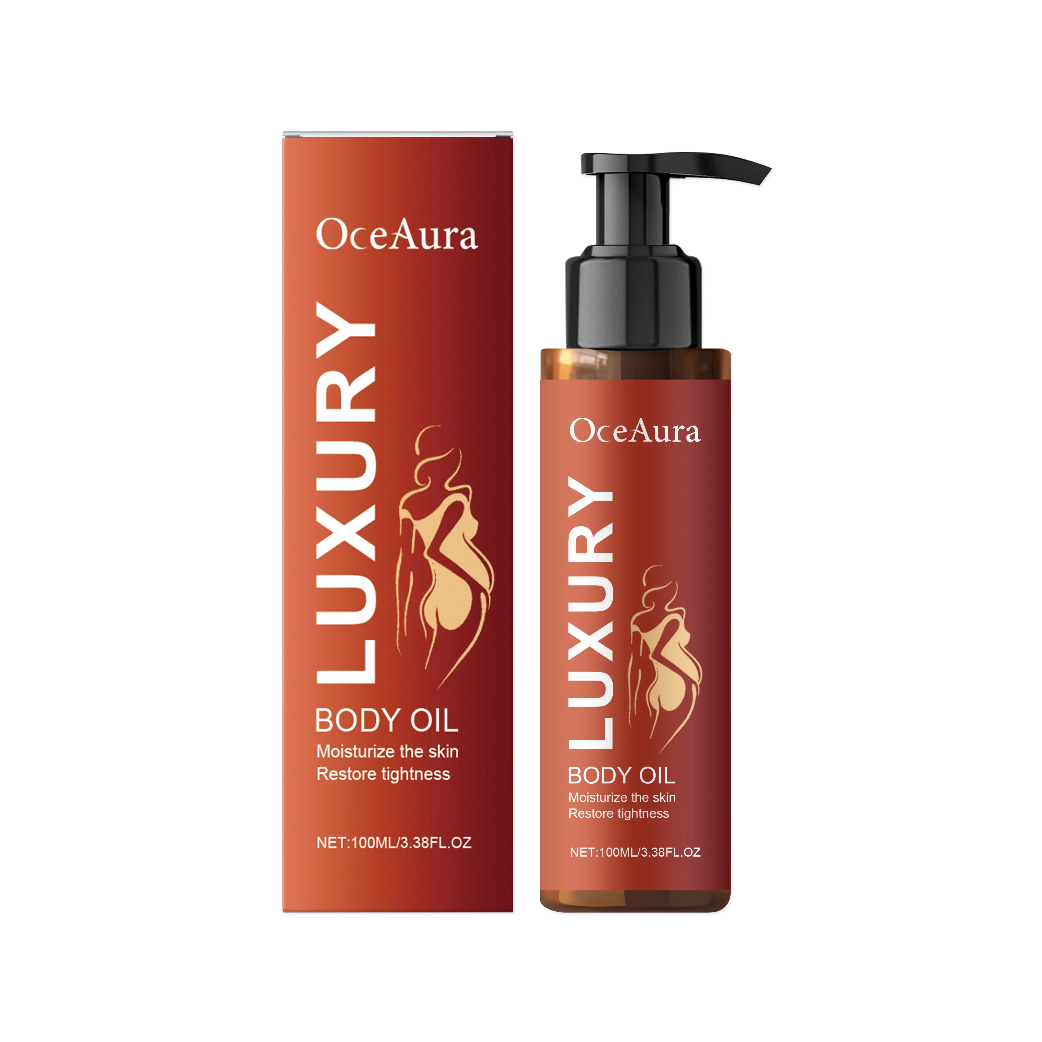 Huile corporelle nourrissante et hydratante pour une peau douce et souple, hydratation, élasticité, 