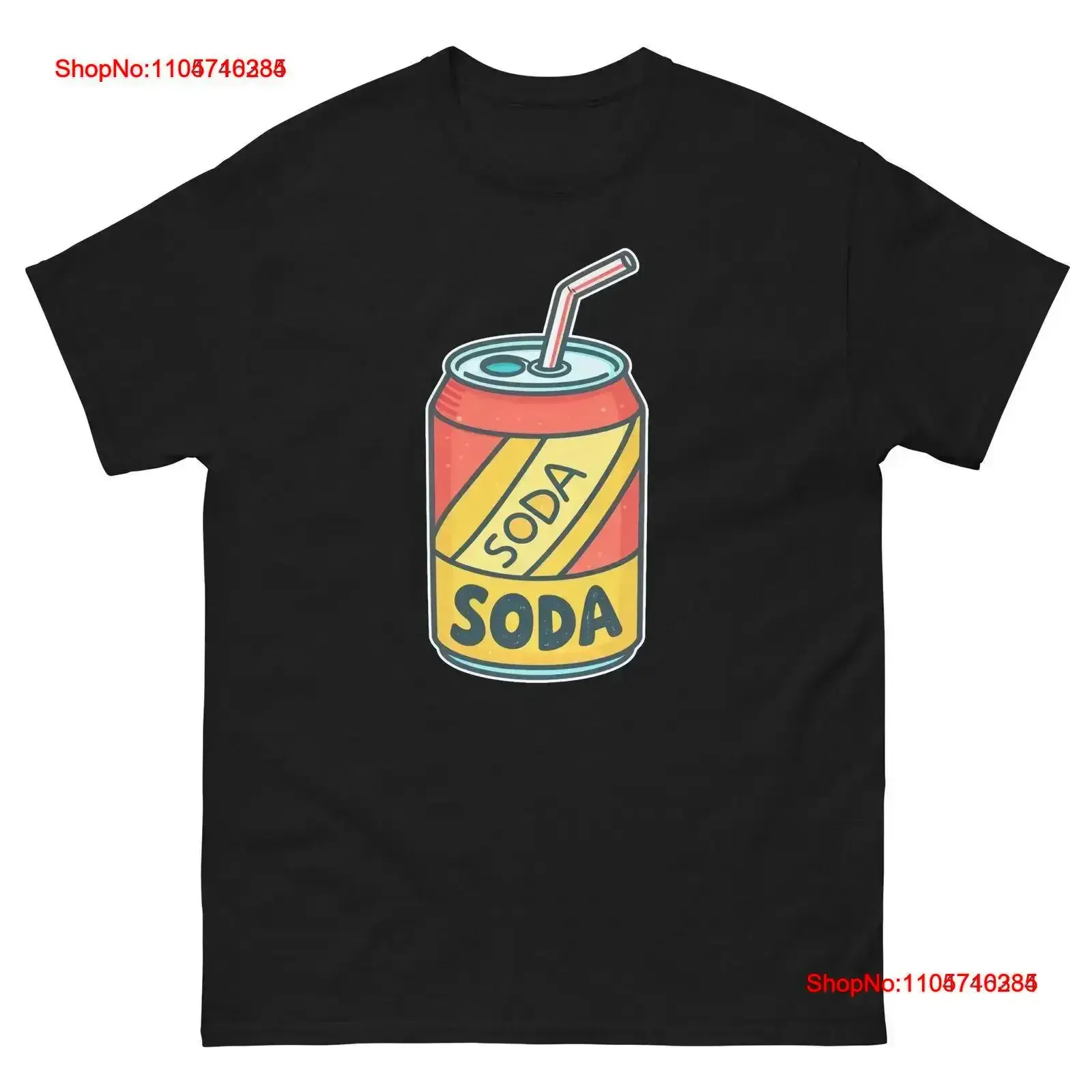 Soda Can Party Supplies Items Birthday Event T Shirt vintage Washed Soft Top For Everyday Wear designer clothes Versatile