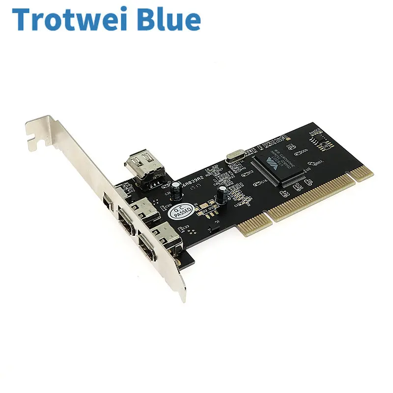 PCI 4 порта Firewire IEEE 1394 1394A 4/6 Pin адаптер контроллера карты