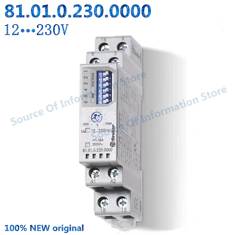 Finder Time Relay, 81.01.0.230.0000, 230V 16A 100% New, Original,