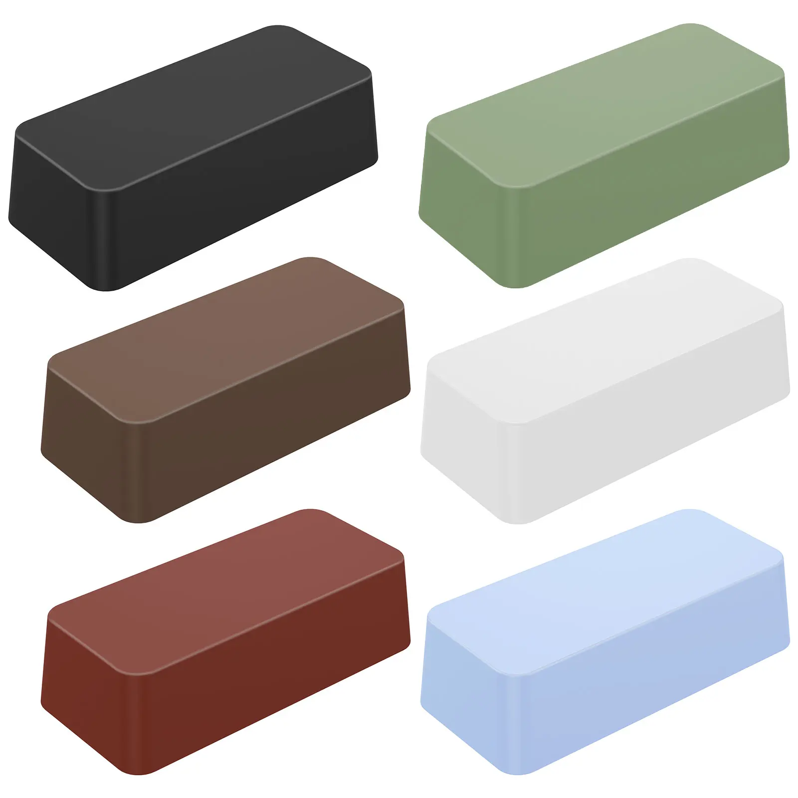 

6Pcs Metal Polishing Compound Kit Multipurpose Buffing Polishing Compound Color Coded Jewelry Polishing Compound Bar Coarse