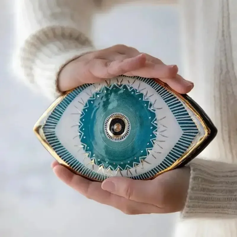 Wall Decoration Easy to Install Wall Hanging Wall-mounted Decorative Turkish Greek Blue Wall Hanging Evil Eye Pendant