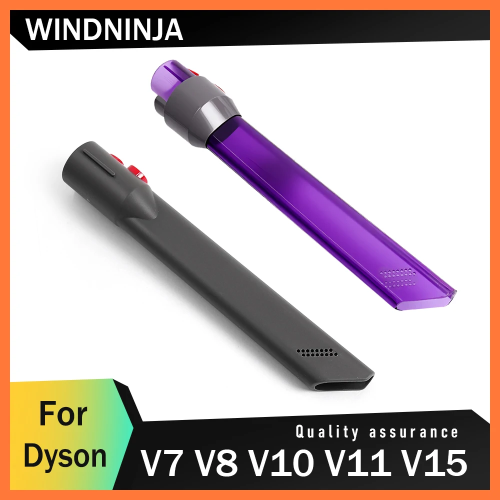 Инструменты для чистки Пылесос Плоская всасывающая насадка для Dyson V7 V8 V10 V11 V15 Гибкая щелевая насадка Светодиодные фонари Чистящие детали