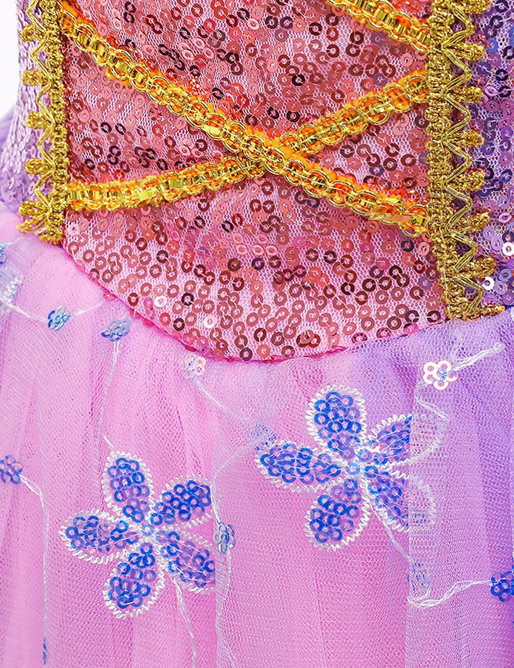 فستان الأميرة الأرجواني للفتيات من Fairy Tale فستان هدية عيد ميلاد للهالوين وعيد الميلاد وحفلات أداء الكرنفال مع أ #4