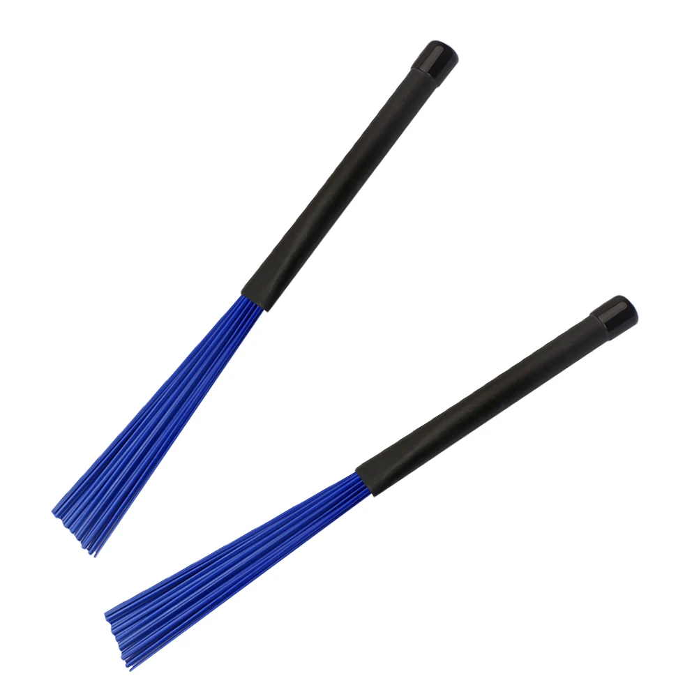 

2pcs Drum Brush Accessories Jazz Drums Stainless Steel Wire Sticks Nylon Drumsticks Percussion Instrument Compatible Sound