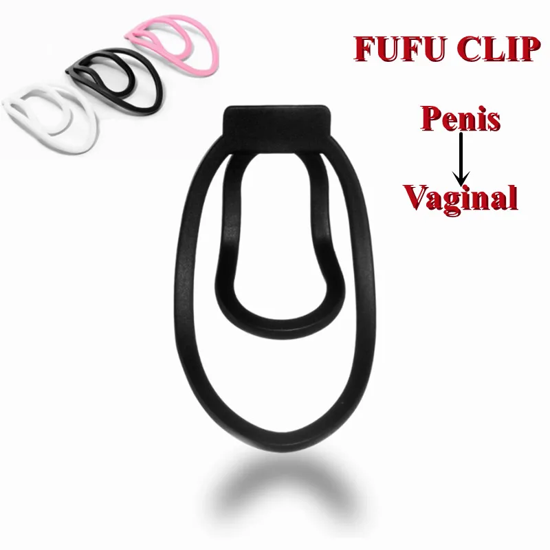 Fufu Clip Male Panty Chastity with Plug Upgrade Panty Chastity Device Male Mimic Female Pussy Training Clip Cock Cage Sexy