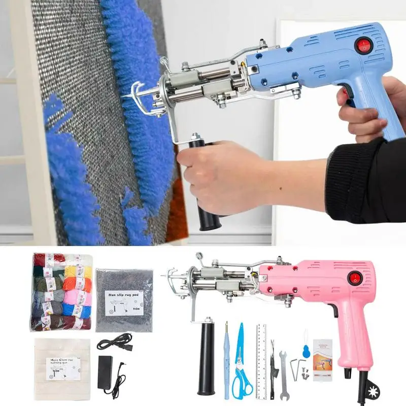 

Электрическая тафтинговая машина 2 в 1, машина для резки ворса, петли, ворса, Ковров, ручной набор инструментов для пробивки, машина для плетения ковров