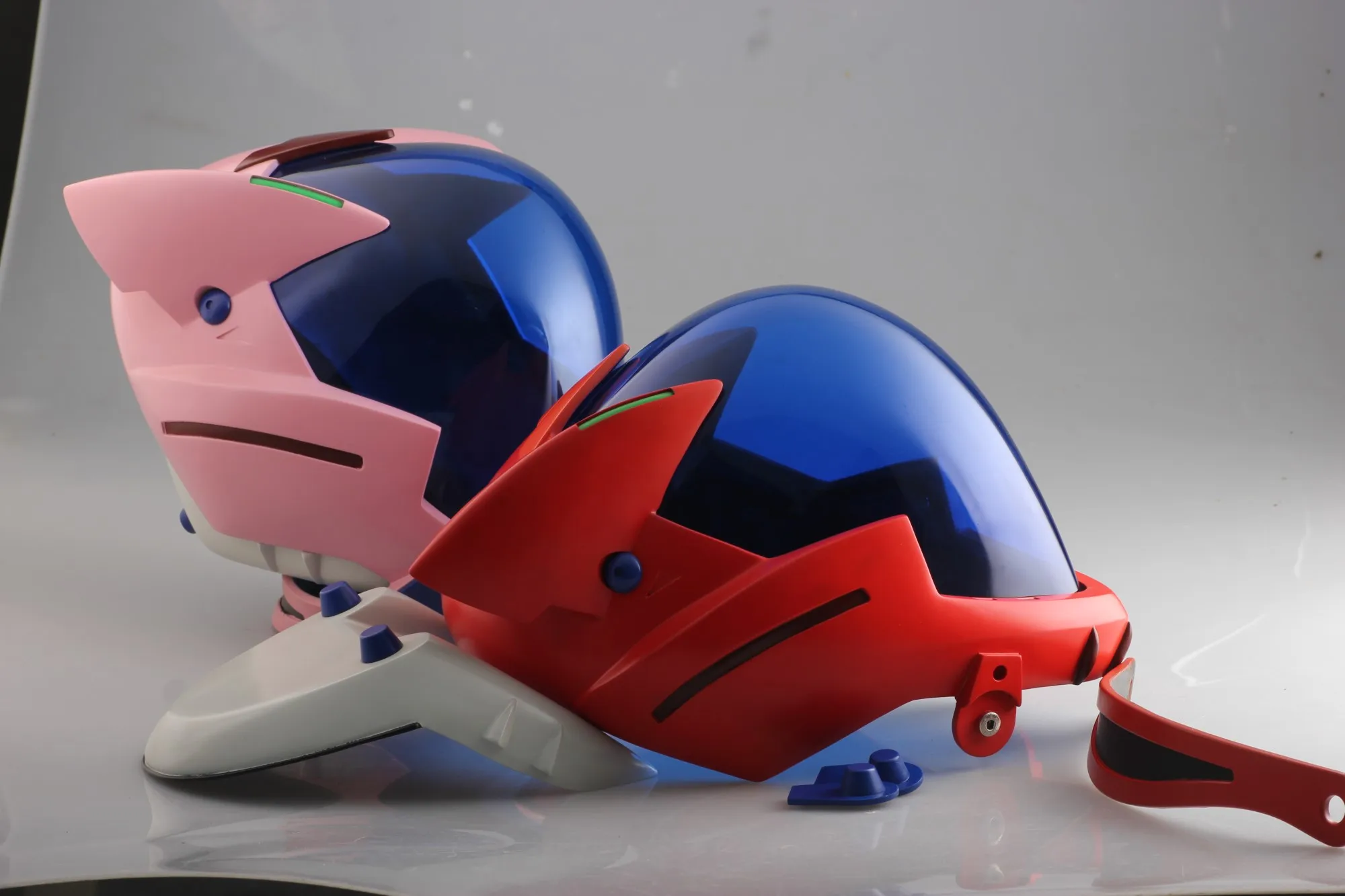 Asuka Mari Rei Ayanami Pilot Helmet Set Cosplay Prop Mask