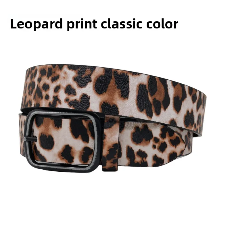 miniso-アニマルプリントベルト-女性と男性用、ファッションミニマリストレザーウエストバンド、ラグジュアリースタイル