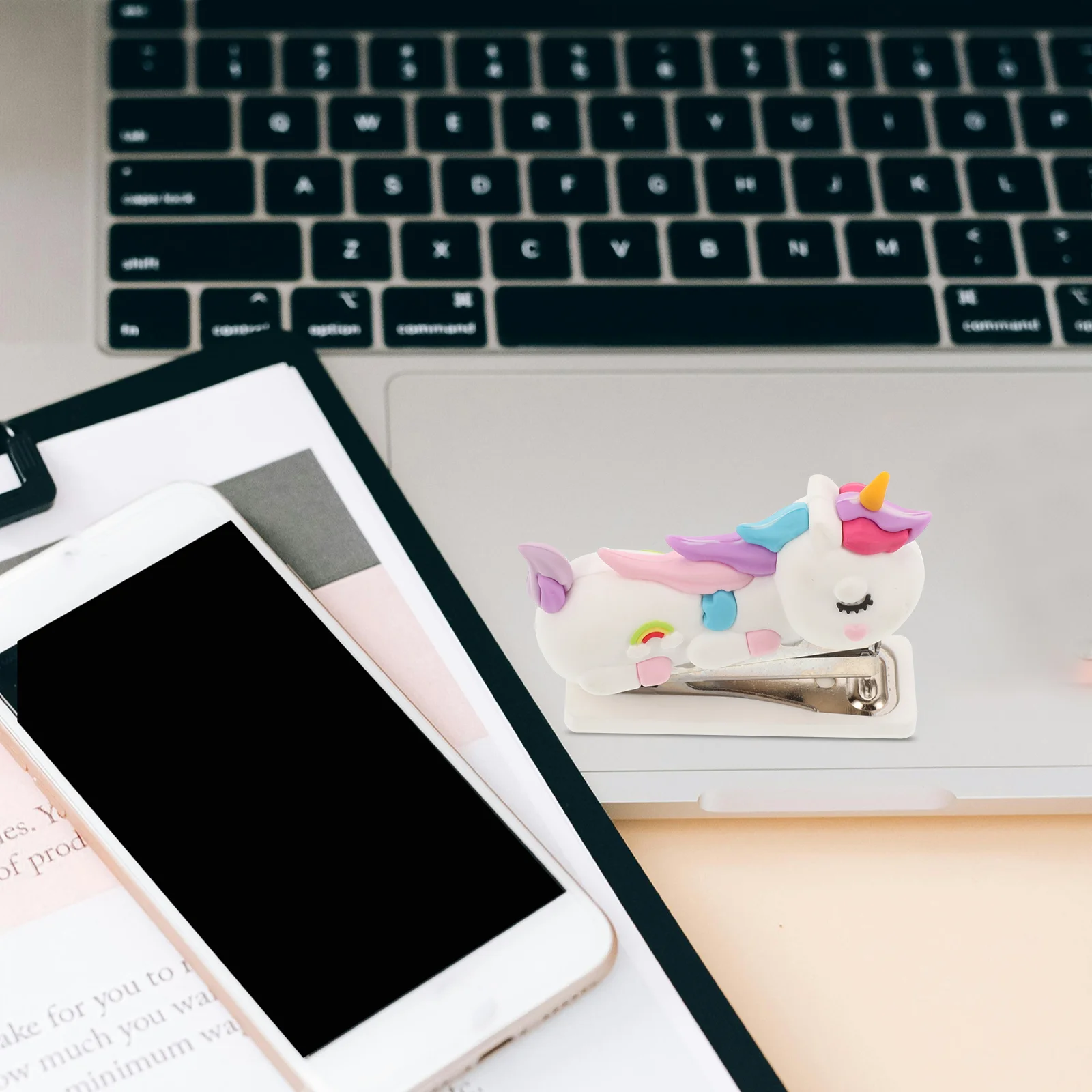 Mini Stapler for Office Desk Reusable Stationery Portable Hand Home Accessory Fashion Handheld