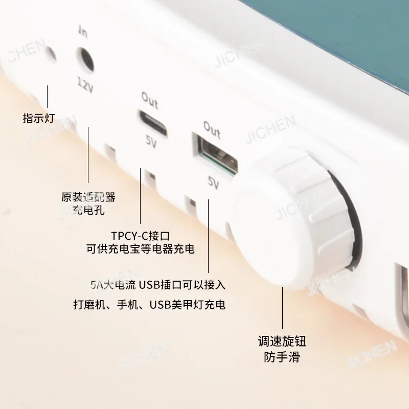 

ZQT Пылесос для дизайна ногтей, бесшумная турбинная бесщеточная машина для хранения пыли с большой мощностью всасывания