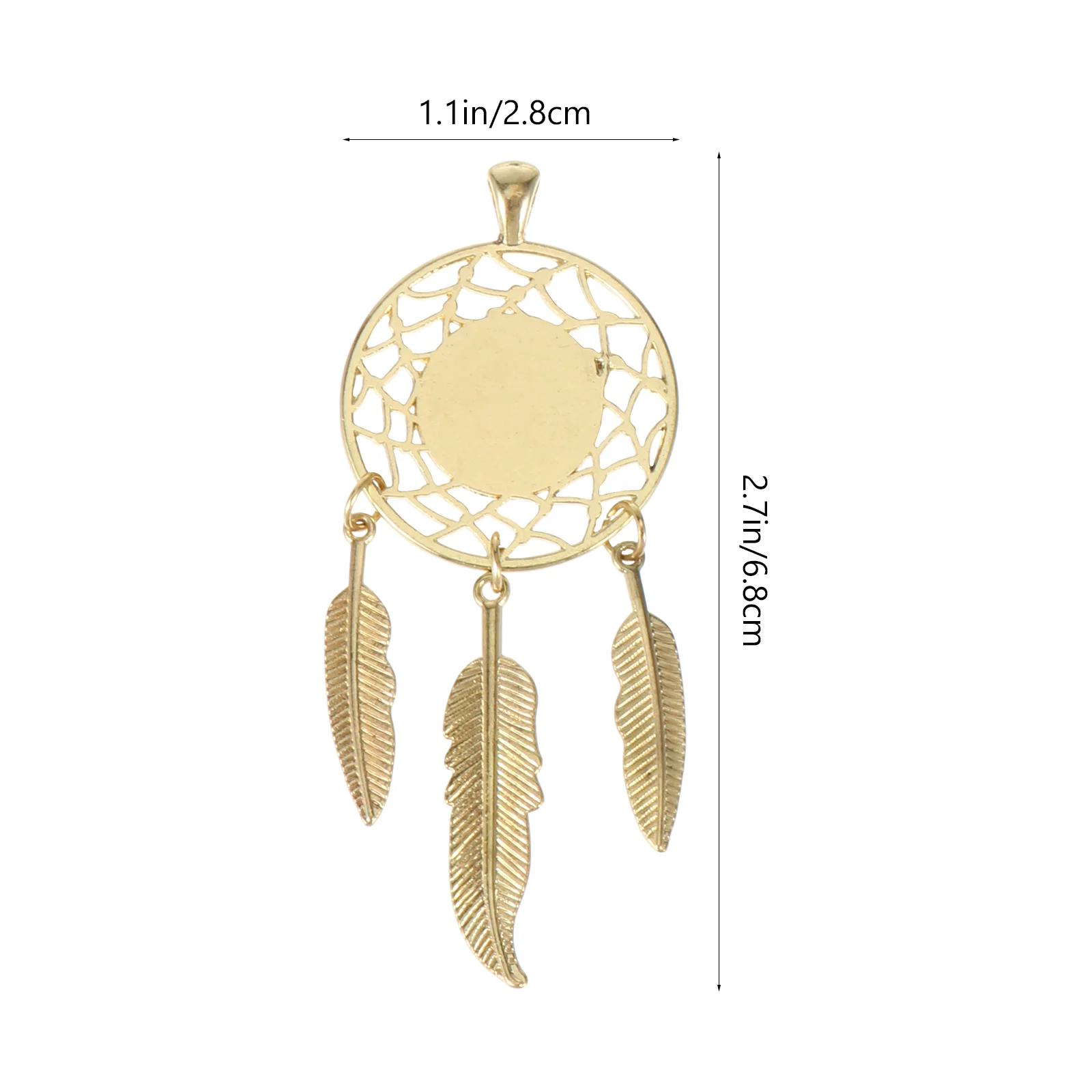 40 Pcs Time Bottom Holder Dream Catcher Ornament Unique Chic DIY Indoor Pendant Alloy Creative Wall