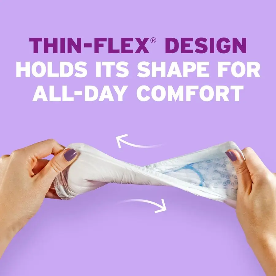 Ultra Thin Incontinence Pads amp Postpartum Pads for Bladder Leaks, 4 Drop Moderate Absorbency, Long Length, 192 Count 4 Packs o