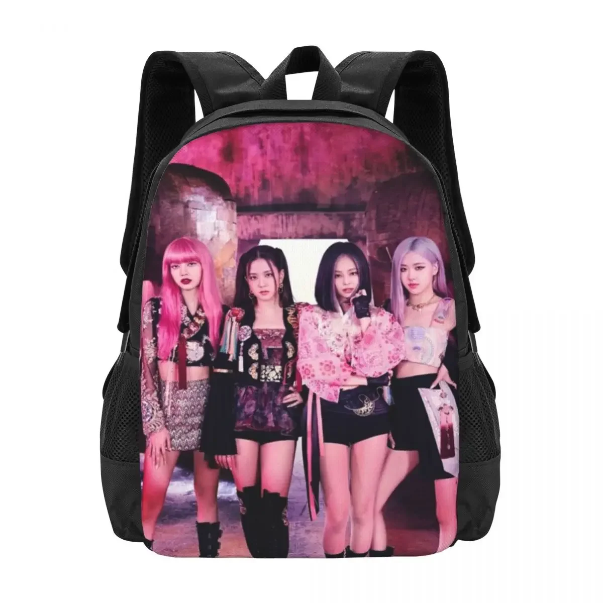 

Kpop Jennie Black-Pink Travel Laptop Backpack, Business College School Computer Bag Gift for Men & Women