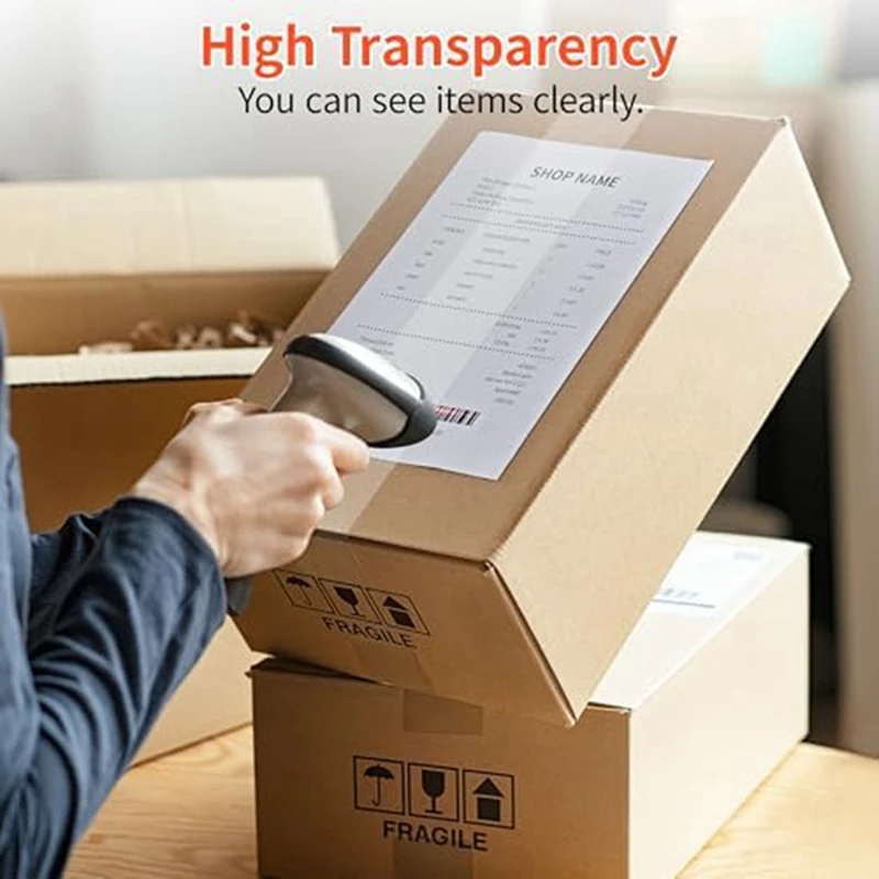 6 Roll Clear Packaging Tape Tape Dispenser, Heavy Duty Packaging Tape Refills For Shipping Packaging Mailing Easy Install