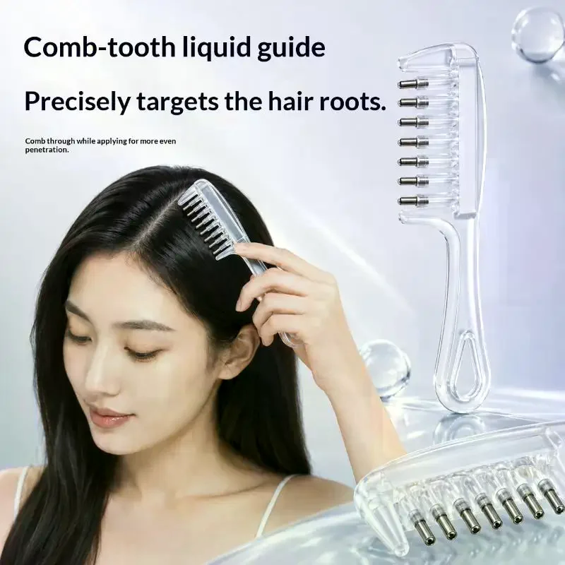 1 Set Refillable Oil Hair Care Comb Essential Oil Infusion Hair Comb Scalp Massage Applicator Brush For Hair Growth Treatment